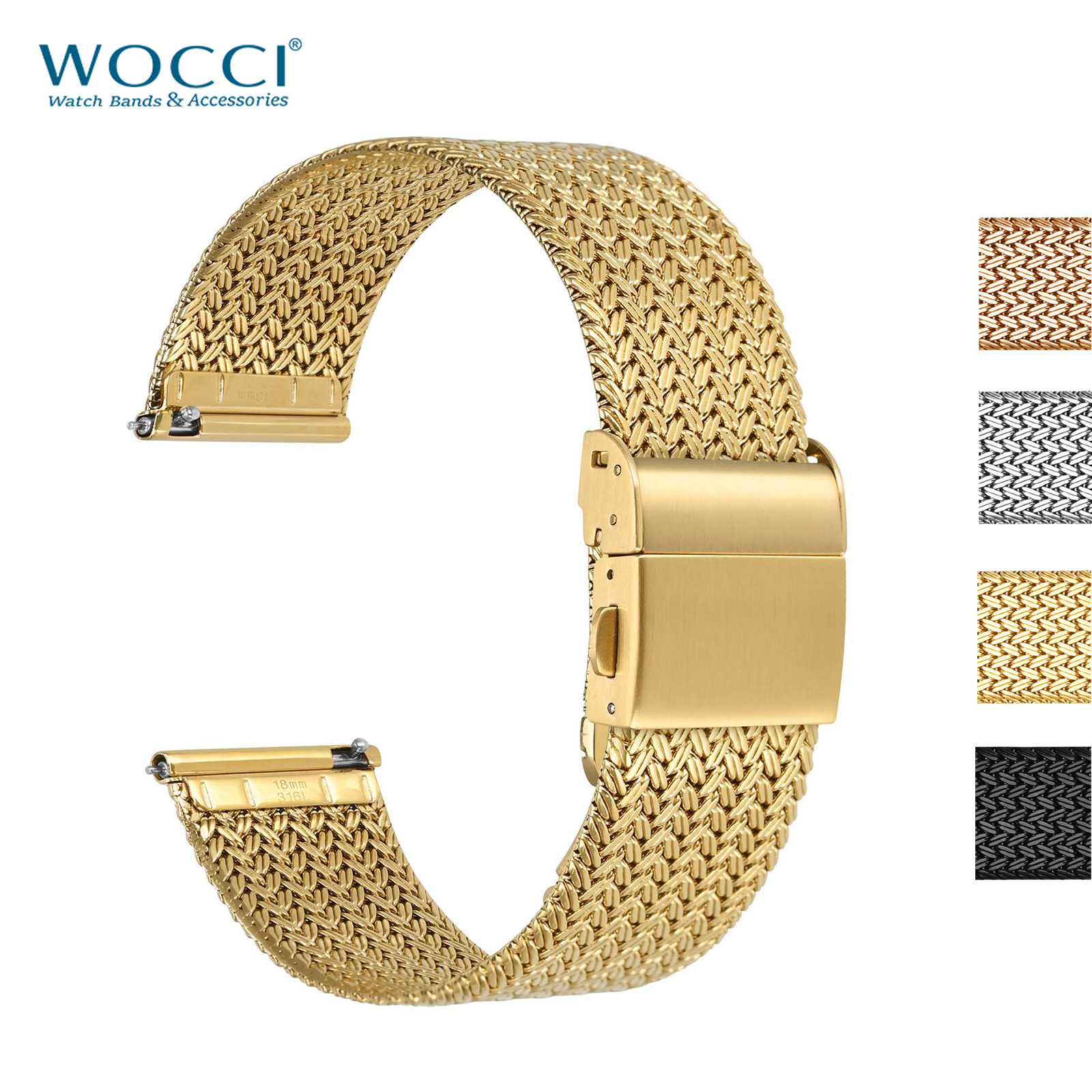 WOCCI Metal Watch Bands 316L S - Mesh Strap Metal recensie en prijs