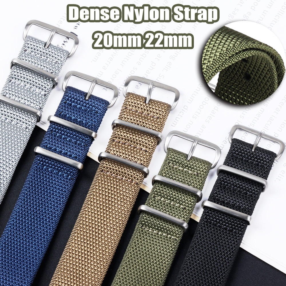 Dense Nylon Strap 20mm 22mm Wo - Perlon Strap Woven recensie en prijs